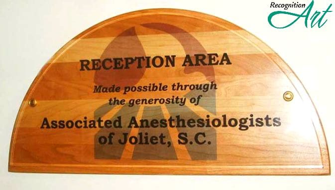 Presence-Medical-Center-Engraved-Wood-Plaque-by-RecognitionArt