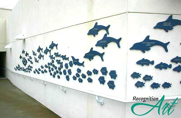 Texas State Aquarium Outdoor Corian Aquatic Display by RecognitionArt