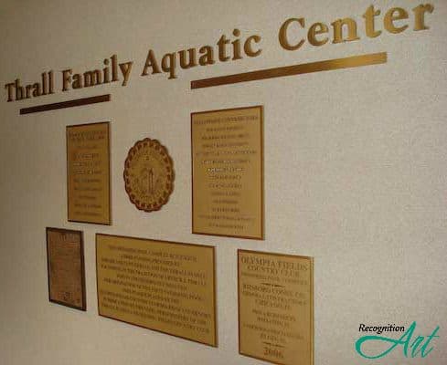 Thrall-Aquatic-Center-IL-Metal-Display-by-RecognitionArt