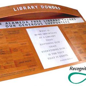 Alameda-Free-Library-Wood-Display-by-RecognitionArt