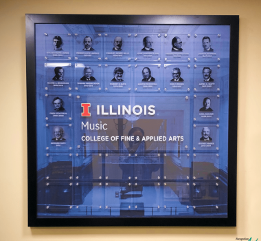 University of Illinois School of Music Display by RecognitionArt 1